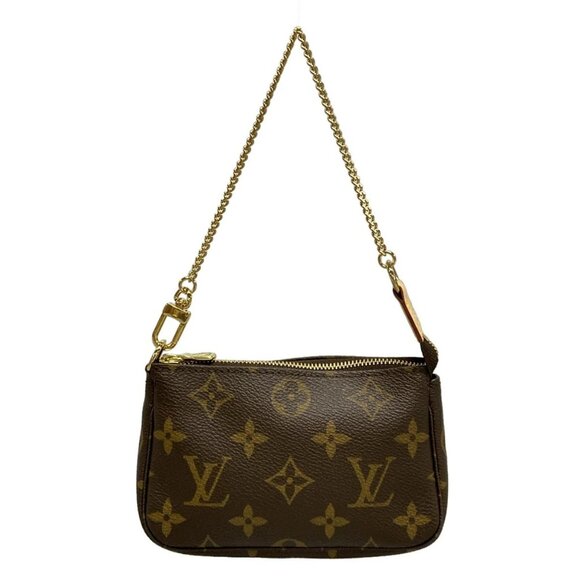 Auth LOUIS VUITTON Mini Pochette Accessoires M58009 Monogram DU0130 Handbag - Picture 1 of 14